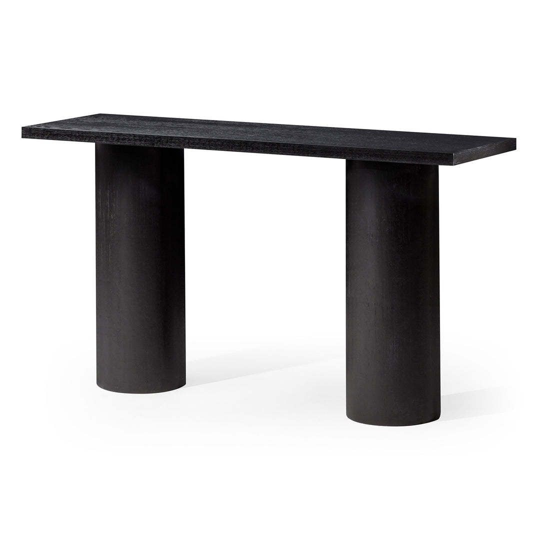 Maven Lane Lana Contemporary Wooden Console Table in Refined Black Finish (Used) - VMInnovations