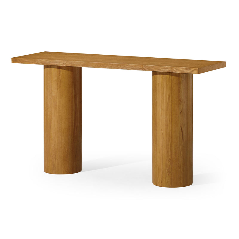 Maven Lane Lana Contemporary Wooden Console Table in Refined Natural Finish