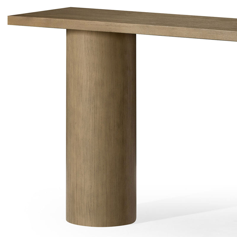 Maven Lane Lana Contemporary Wooden Console Table in Refined Grey Finish