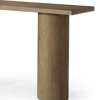 Maven Lane Lana Contemporary Wooden Console Table in Refined Grey Finish