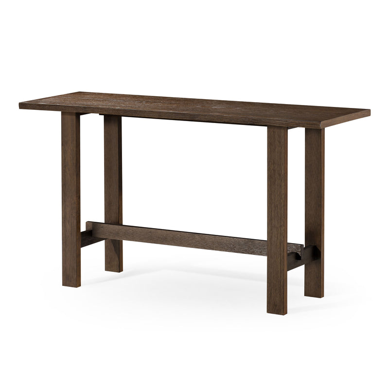 Maven Lane Hera Modern Wooden Console Table in Weathered Brown Finish