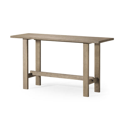 Maven Lane Hera Modern Wooden Console Table in Weathered Grey Finish