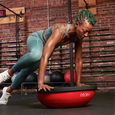 Bosu Multi Functional Home Gym 25" Balance Strength Trainer Ball, Lime (Used)