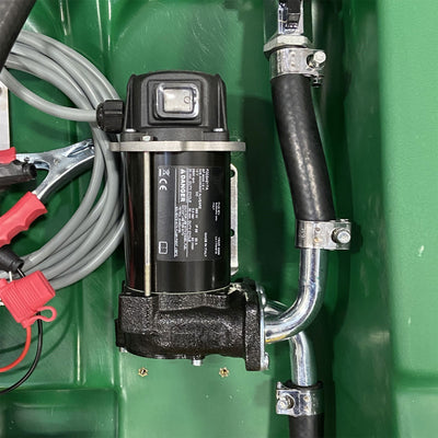 AM-TANK 58 Gal Portable Diesel Only Tank with 12 Volt Pump & Covering Lid (Used) - VMInnovations