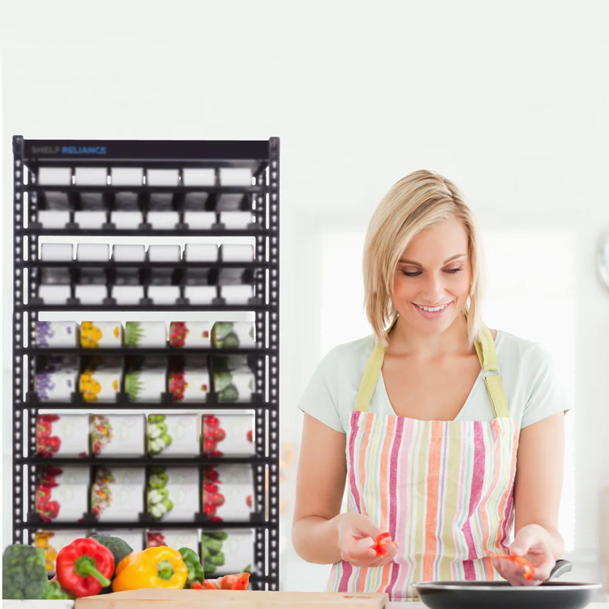 Shelf Reliance Maximizer Variety Can Rotation Organizer Holds Up To 300 Cans - VMInnovations