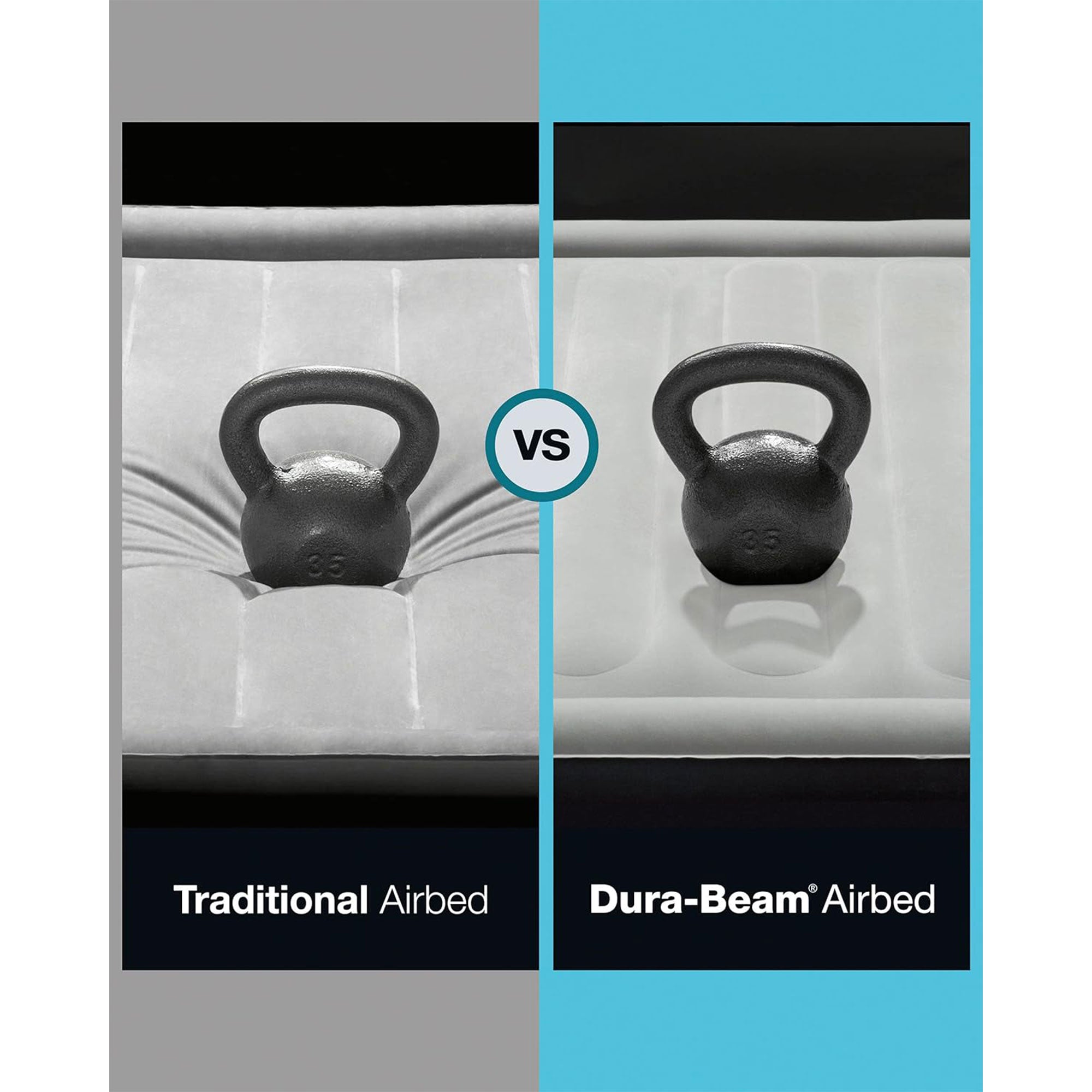 Intex Luxury Air Mattress w/Fiber Tech & Built In Electric Pump(Open Box) - VMInnovations
