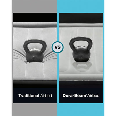 Intex Luxury Air Mattress w/Fiber Tech & Built In Electric Pump(Open Box) - VMInnovations