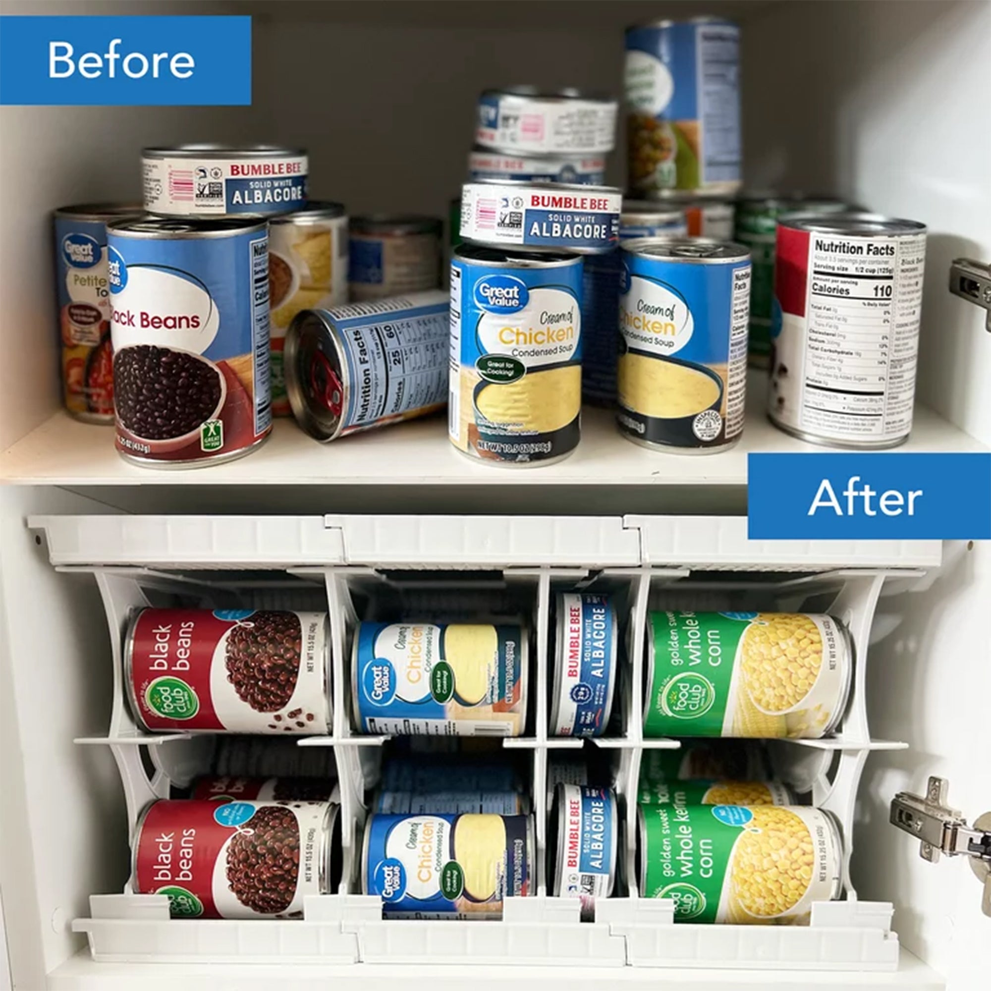 Shelf Reliance Cansolidator 20 Can Canned Food & Soda Storage, USA Made (2 Pack) - VMInnovations