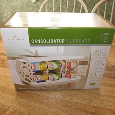 Shelf Reliance Cansolidator 20 Can Canned Food & Soda Storage, USA Made (2 Pack)