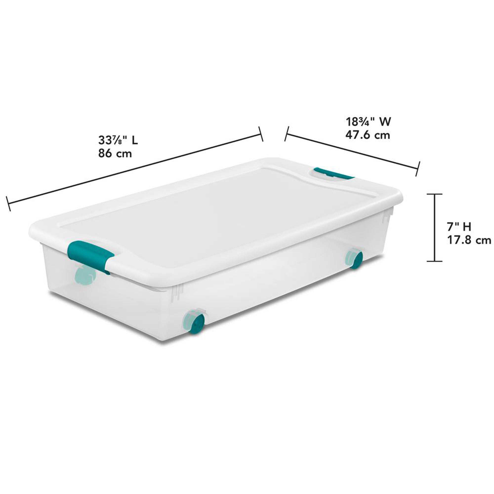 Sterilite 4 Set of 56 Qt Wheeled Storage Bin & 6 Set of 18 Qt Storage Container