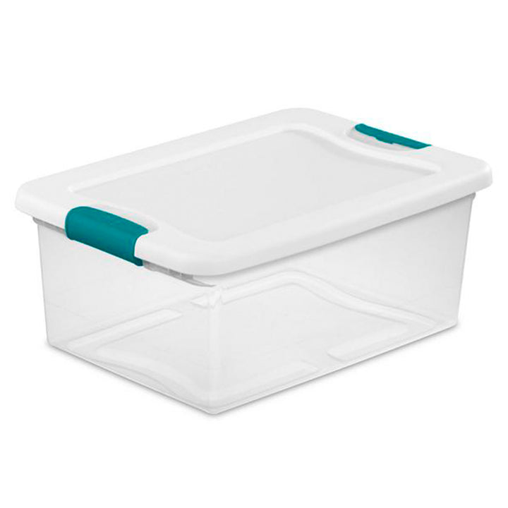 Sterilite 12 Pack 15-Qt & 6 Pack 25-Qt Stackable Clear Plastic Storage Bin w/Lid