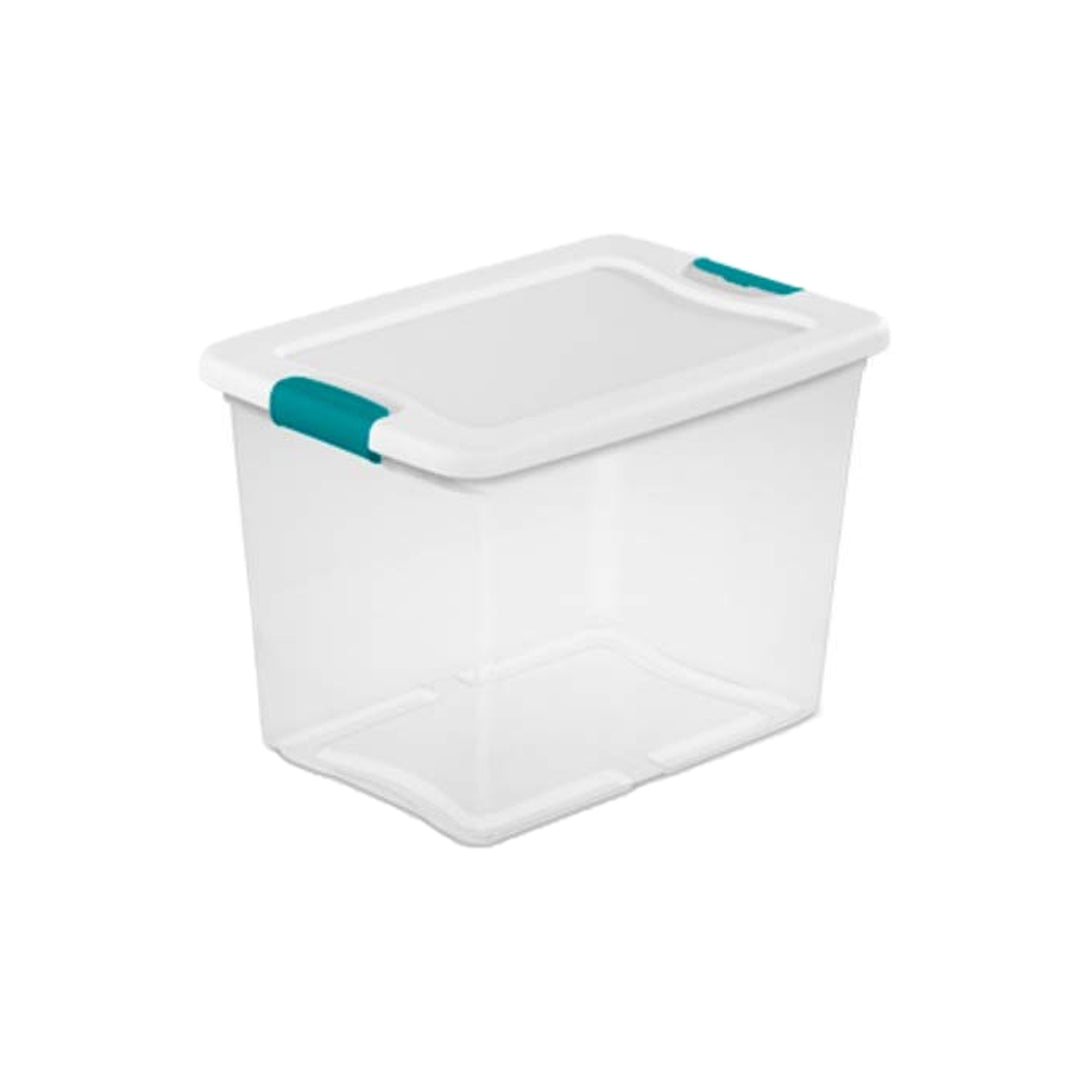 Sterilite 12 Pack 15-Qt & 6 Pack 25-Qt Stackable Clear Plastic Storage Bin w/Lid