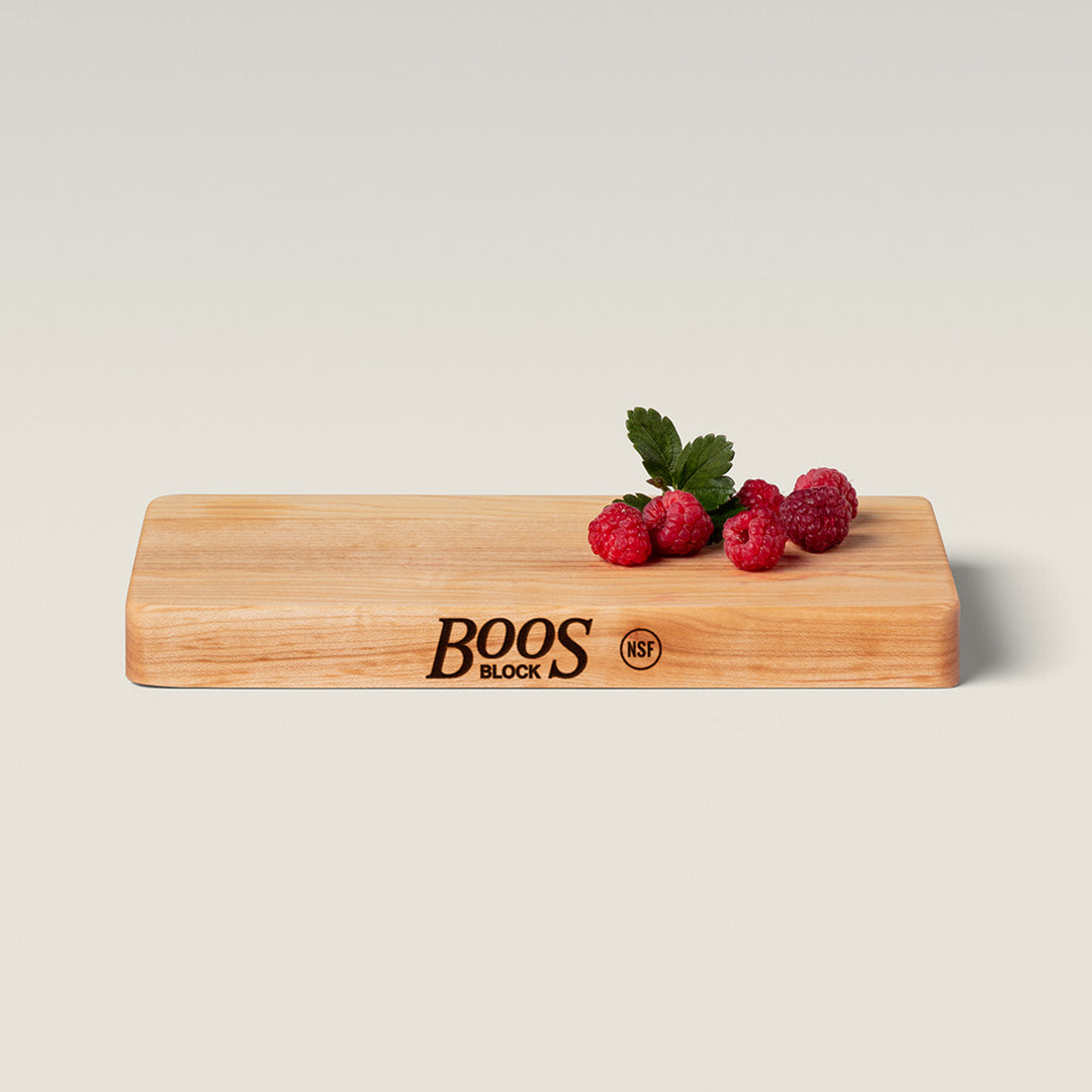 John Boos Chop N Slice Maple Wood Edge Grain Cutting Board, 10" x 5" x 1" (Used)