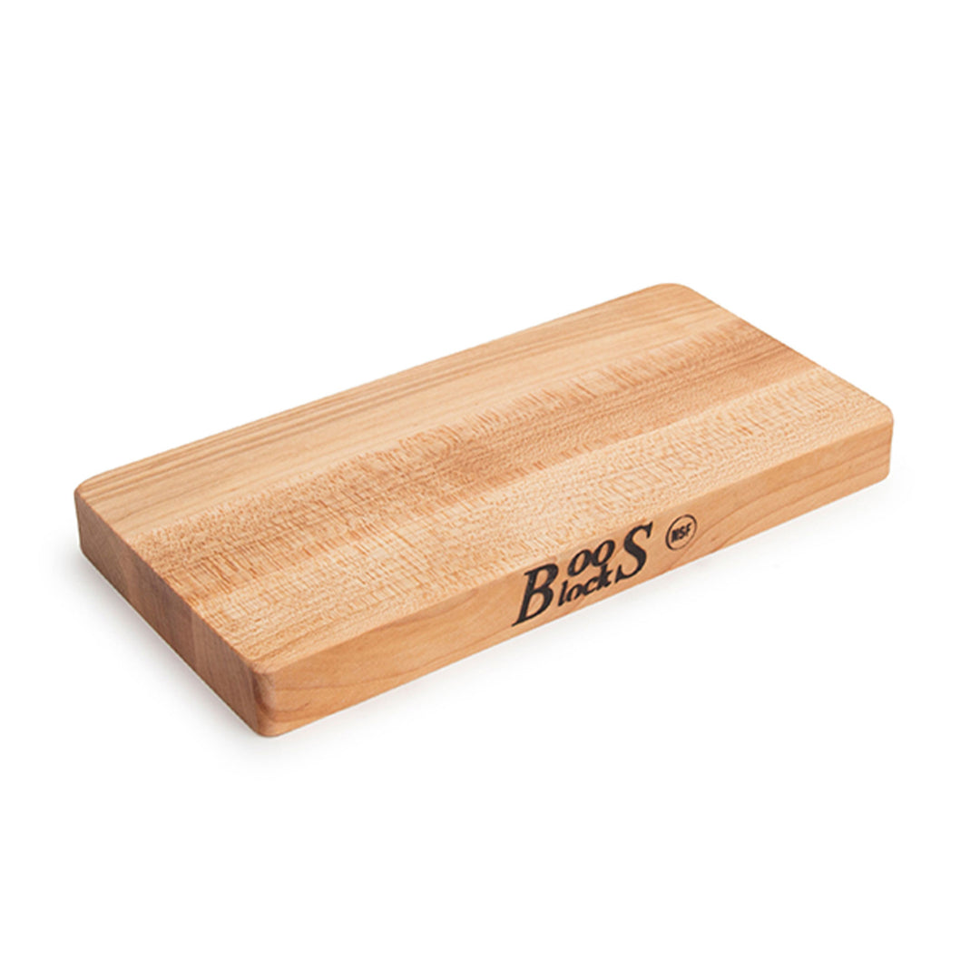 John Boos Chop N Slice Small Maple Wood Edge Grain Cutting Board, 10" x 5" x 1"