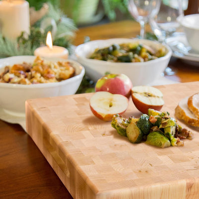 John Boos Maple Wood End Grain Cutting Board for Kitchen 18"x18"x2.25"(Open Box)