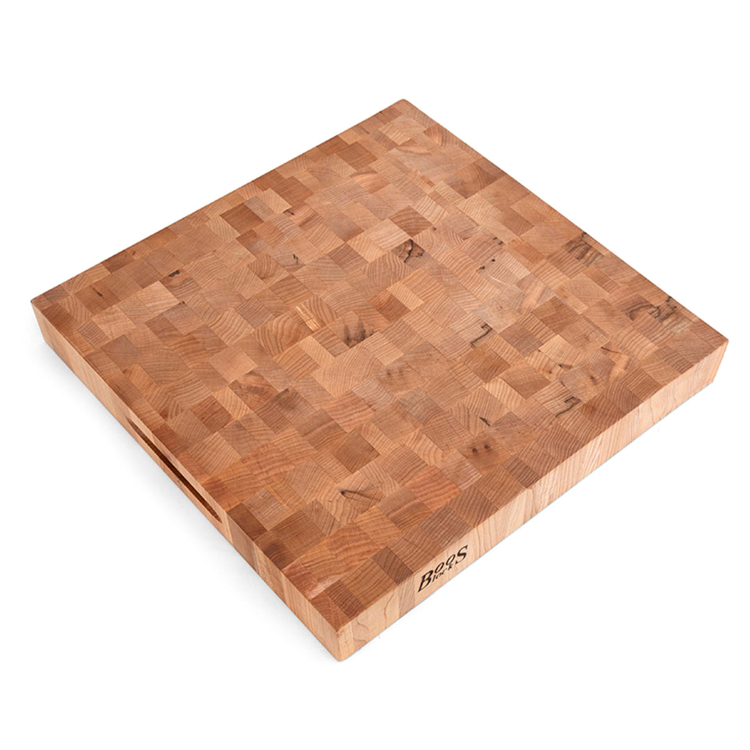 John Boos Maple Wood End Grain Cutting Board for Kitchen 18"x18"x2.25"(Open Box)