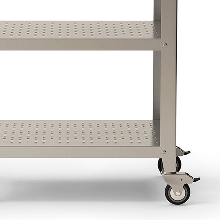 John Boos Cucina Culinarte Kitchen Cart with Removable Maple Wood Cutting Board