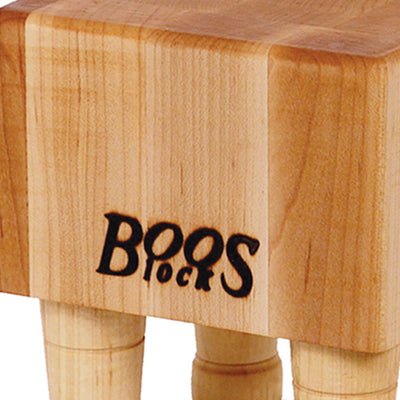 John Boos MC Series Square Wood Cutting Board with Feet, 6" x 6", Maple