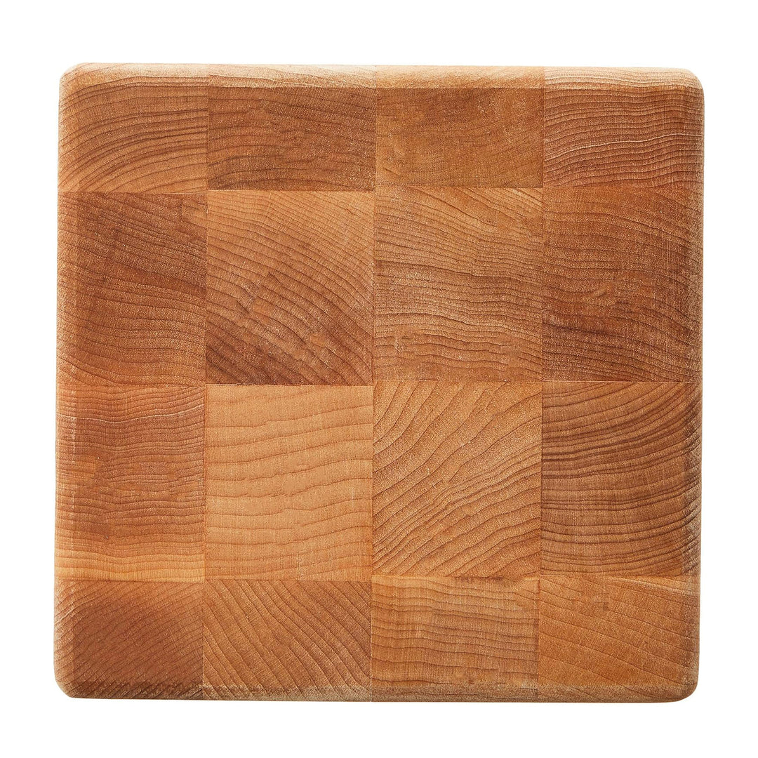 John Boos MC Series Square Wood Cutting Board with Feet, 6" x 6", Maple - VMInnovations
