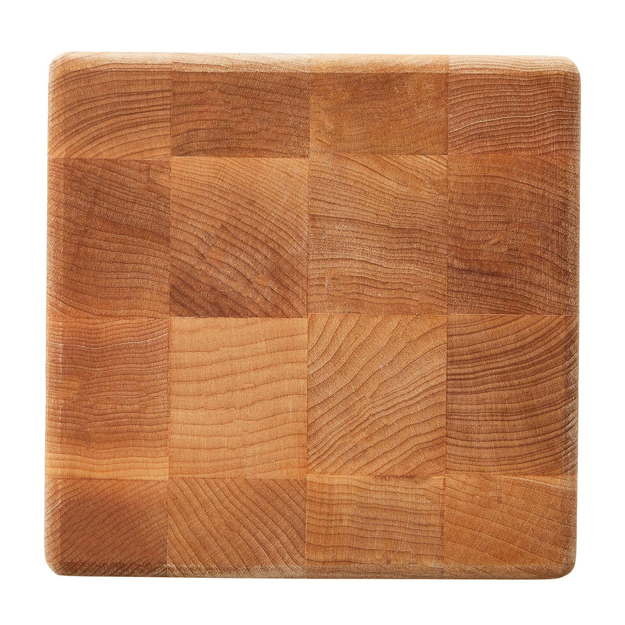 John Boos MC Series Square Wood Cutting Board with Feet, 6" x 6", Maple - VMInnovations