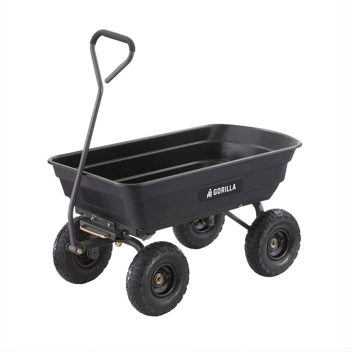 Gorilla Carts Garden Dump Cart Camping Beach Wagon, 600lb Capacity (For Parts)