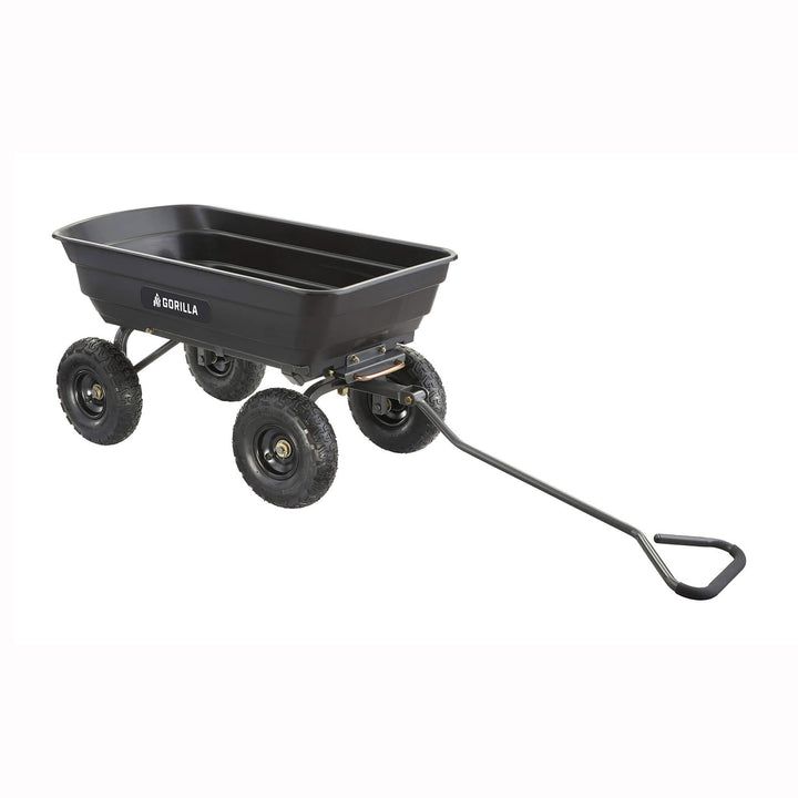 Gorilla Carts Garden Dump Cart Camping Beach Wagon, 600lb Capacity (For Parts)