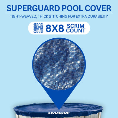 Swimline Hydrotools Supreme Guard Winter Cover, 16'x32' Above Ground Oval Pools