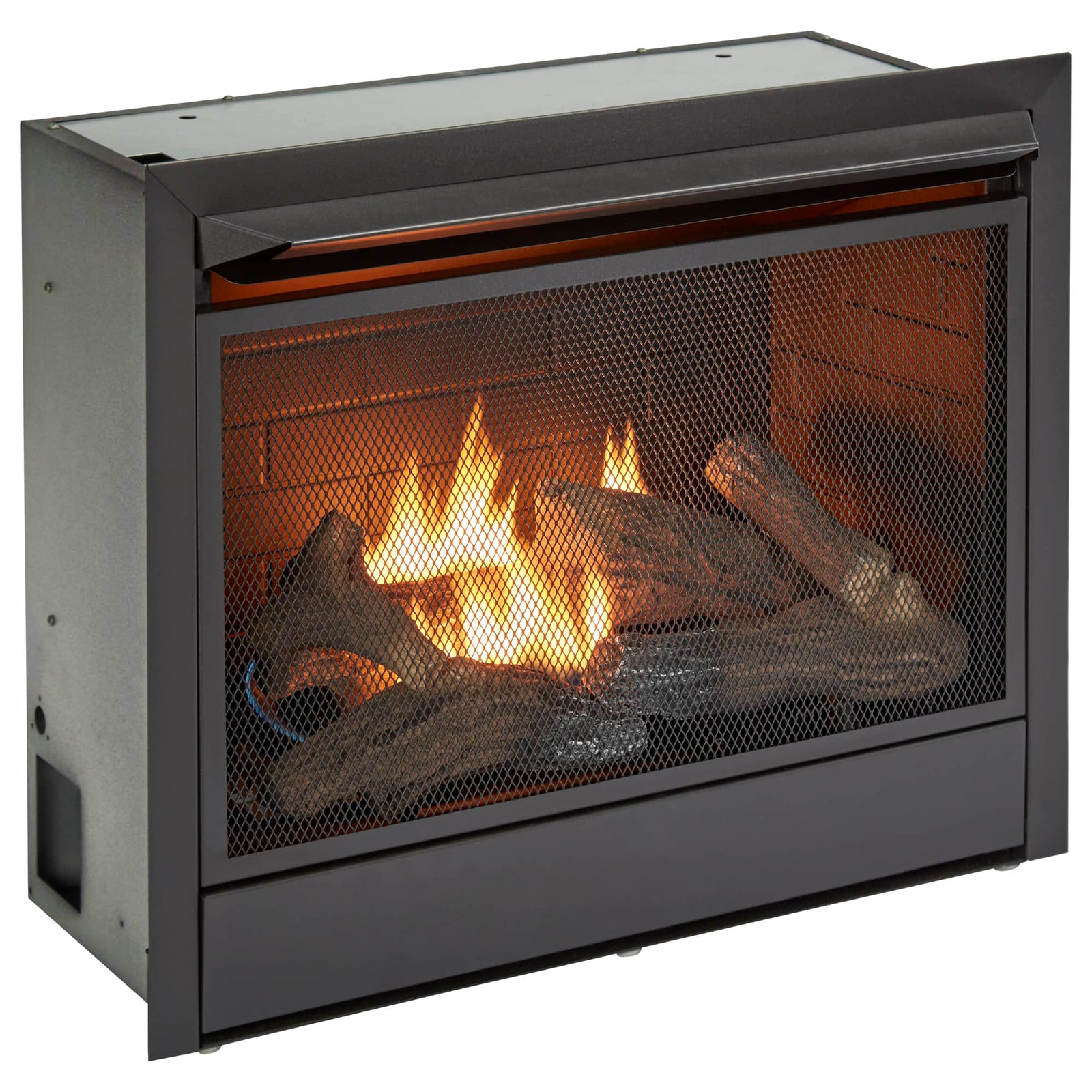 Duluth Forge 26,000 BTU Dual Fuel Ventless Gas Fireplace Insert w/Remote Control - VMInnovations