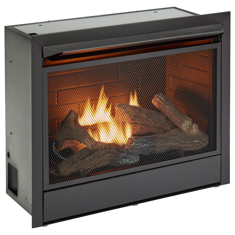 Duluth Forge 26,000 BTU Dual Fuel Ventless Gas Fireplace Insert w/Remote Control