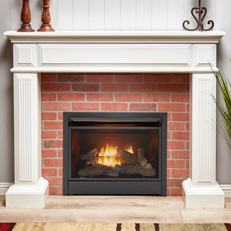 Duluth Forge 26,000 BTU Dual Fuel Ventless Gas Fireplace Insert w/Remote Control