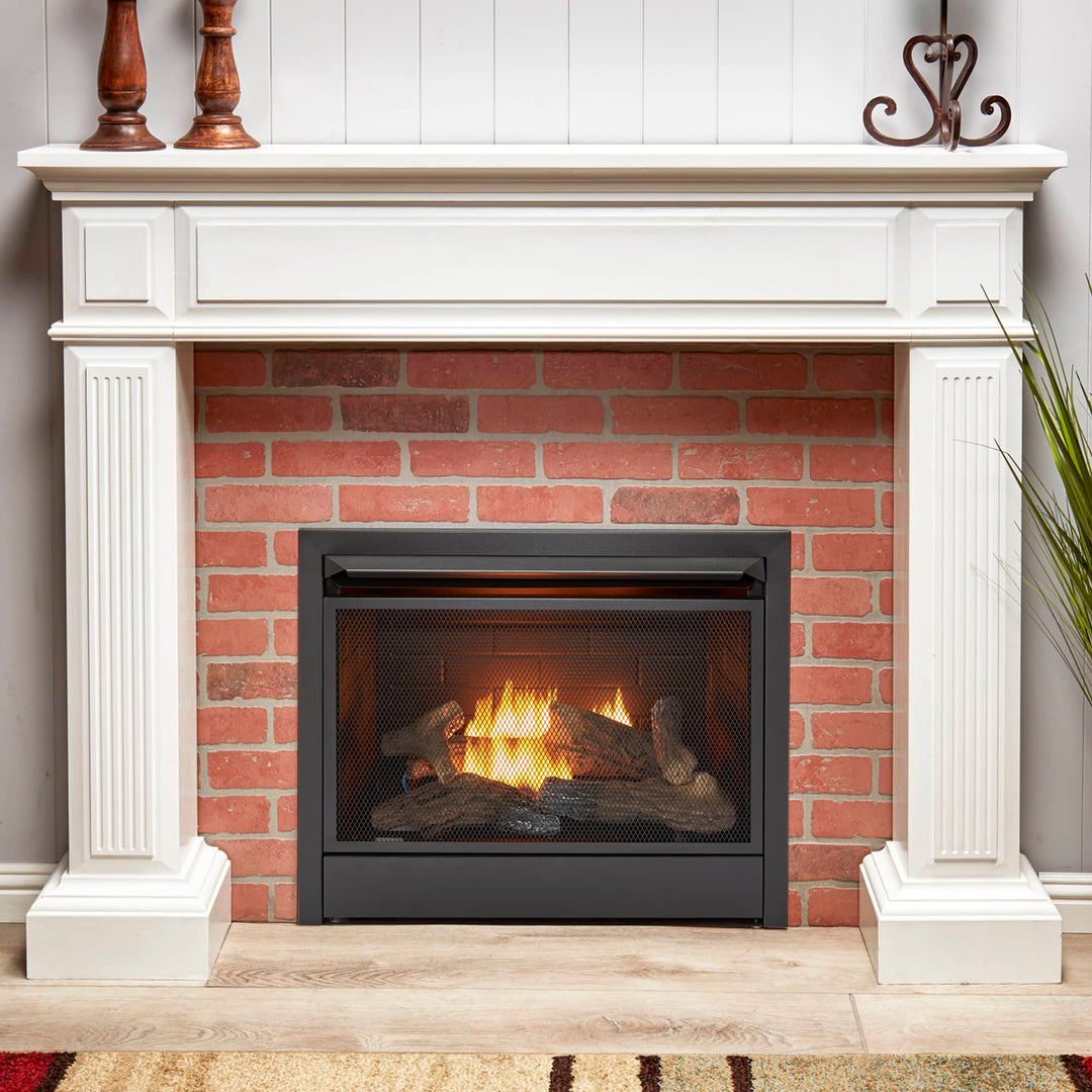 Duluth Forge 26,000 BTU Dual Fuel Ventless Gas Fireplace w/Remote (Open Box)