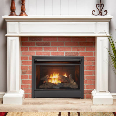 Duluth Forge 26,000 BTU Fuel Ventless Gas Fireplace w/Remote Control (For Parts) - VMInnovations