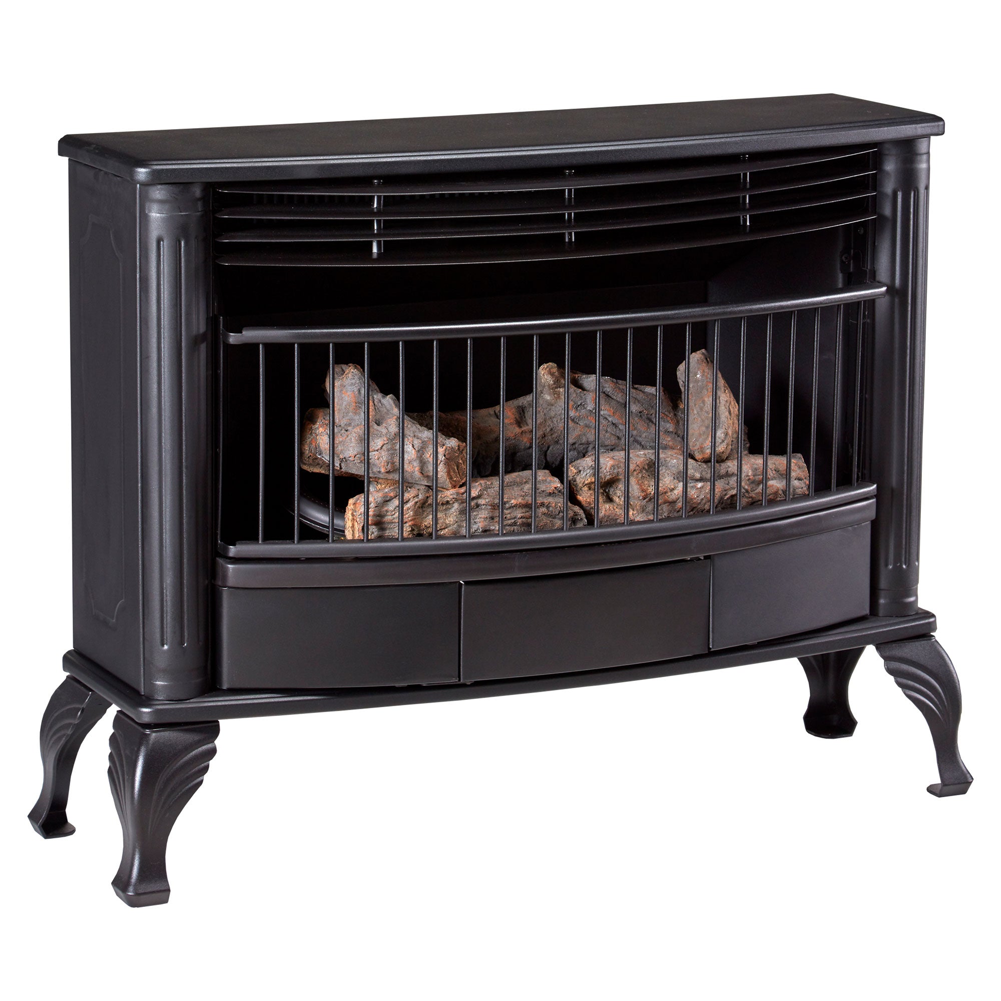 ProCom Ventless 25,000 BTU Fuel Fireplace Built In Thermostat Control (Open Box) - VMInnovations