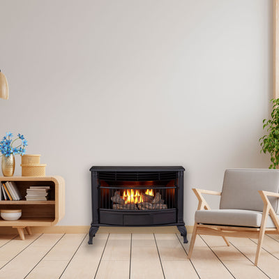 ProCom Ventless 25,000 BTU Dual Fireplace with Built In Thermostat Control(Used) - VMInnovations