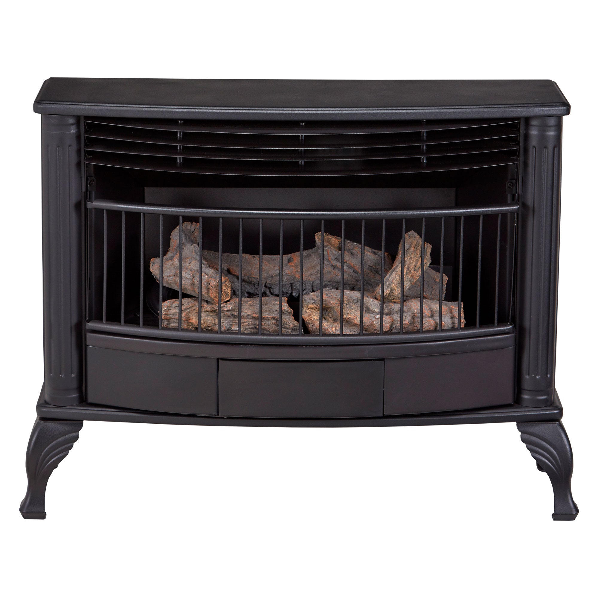 ProCom Ventless 25,000 BTU Dual Fireplace with Built In Thermostat Control(Used)