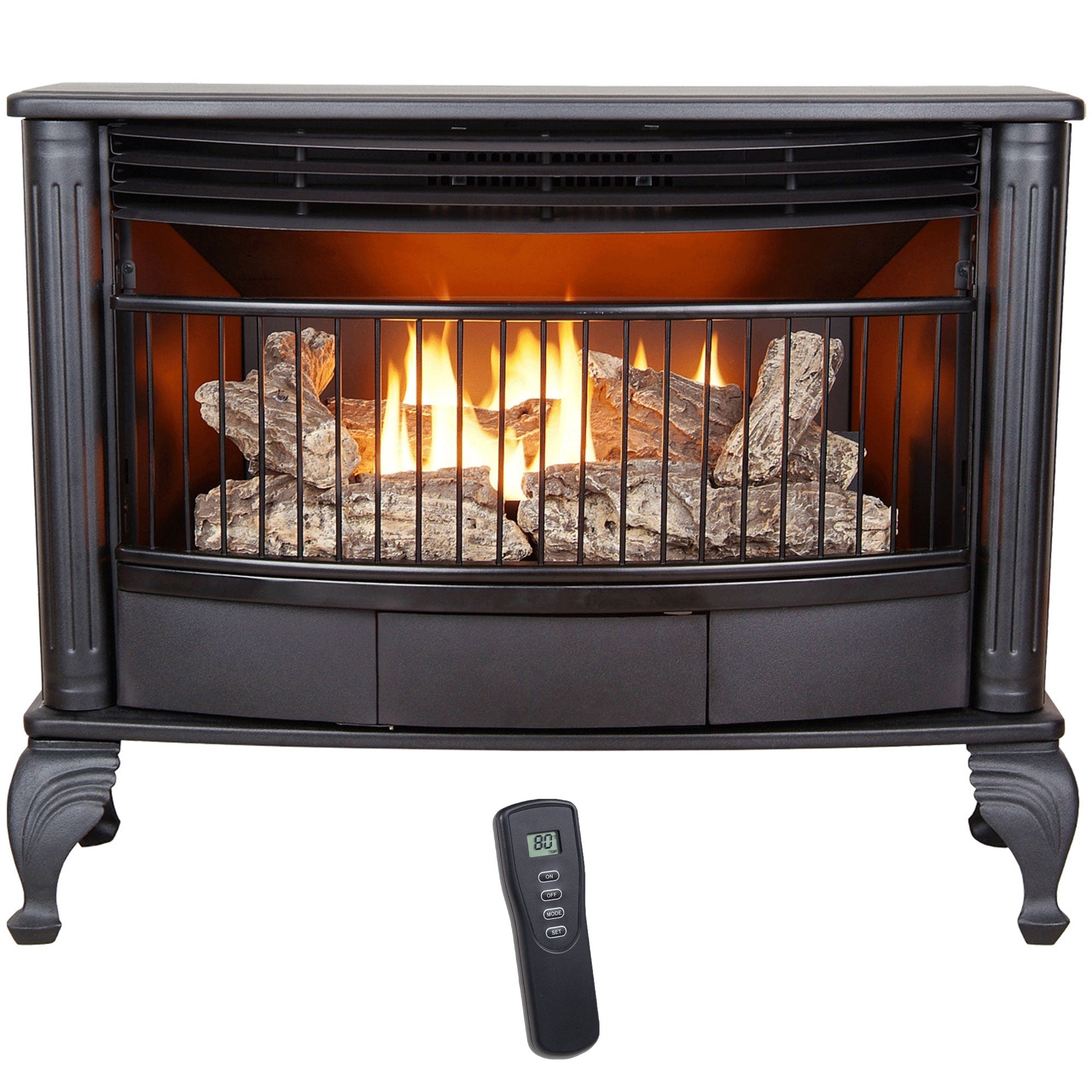 ProCom 25,000 BTU Dual Fuel Ventless Fireplace with Remote Control (Used) - VMInnovations