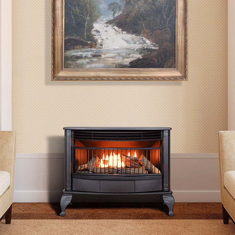 ProCom 25,000 BTU Dual Fuel Ventless Fireplace with Programmable Remote Control