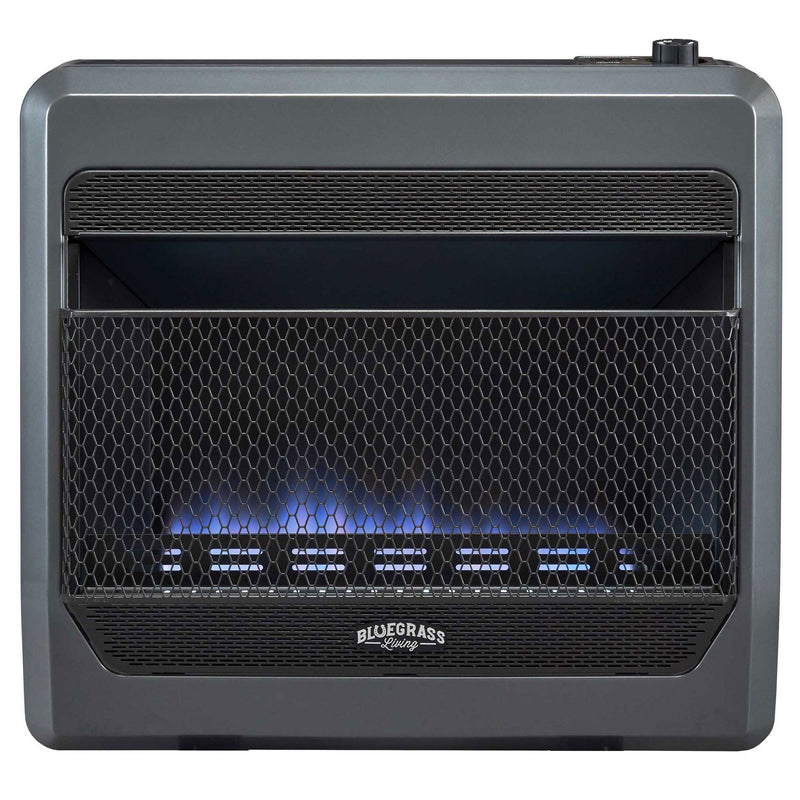 Bluegrass Living Natural Gas Ventless Space Heater with Blower & Feet(For Parts)