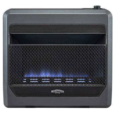 Bluegrass Living 30000BTU Natural Gas Ventless Space Heater w/Blower&Feet(Used)