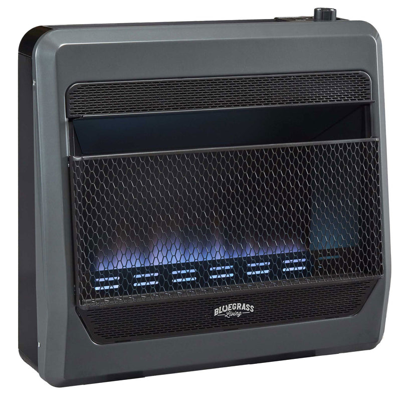 Bluegrass Living 30000BTU Natural Gas Ventless Space Heater w/Blower&Feet(Used)