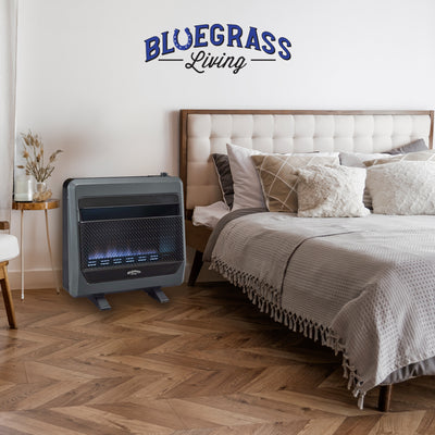 Bluegrass Living Natural Gas Ventless Space Heater with Blower & Feet(For Parts)