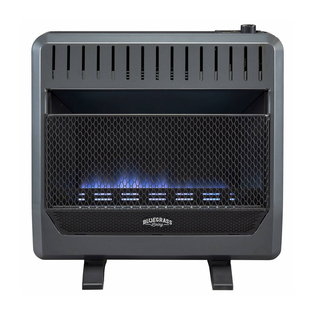 Bluegrass Living 30000BTU Propane Gas Ventless Space Heater with Blower and Feet