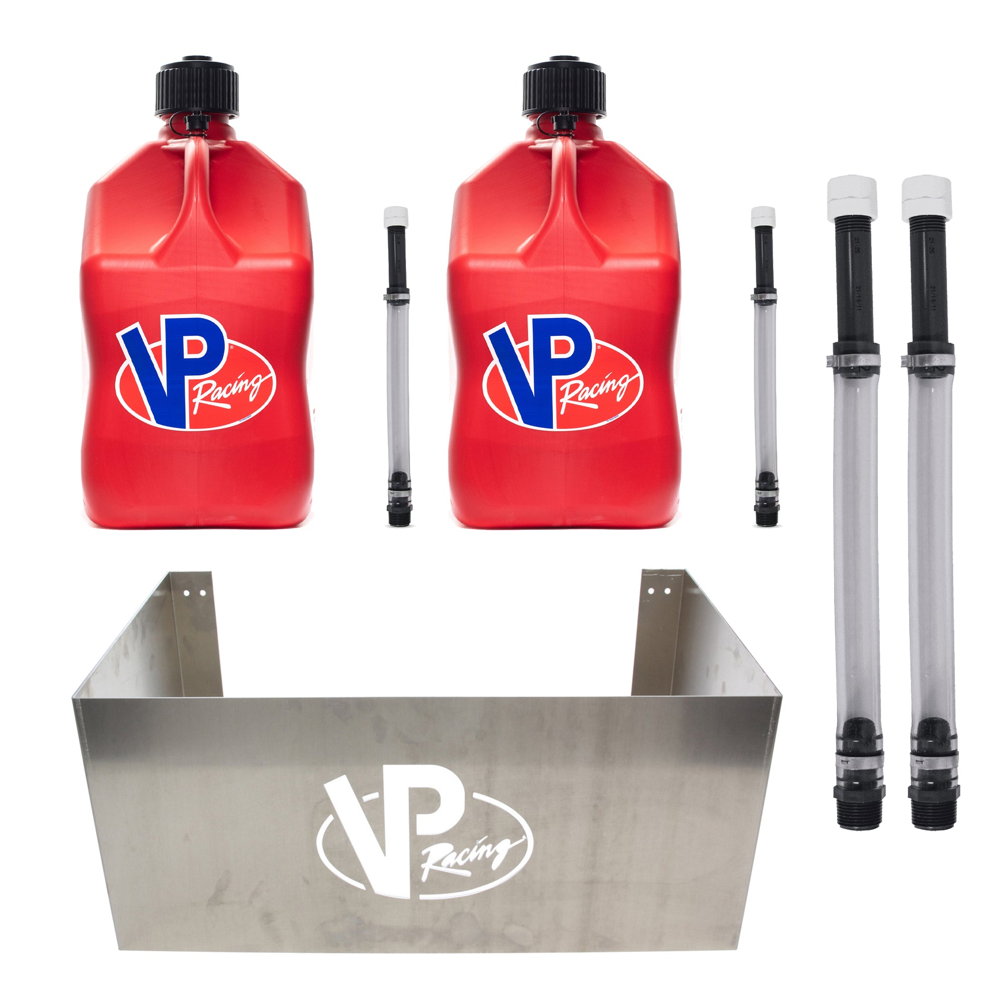 VP Racing Jug Storage Rack w/2 Sets of 14" Hose Kit & 2 Sets of Utility Jug