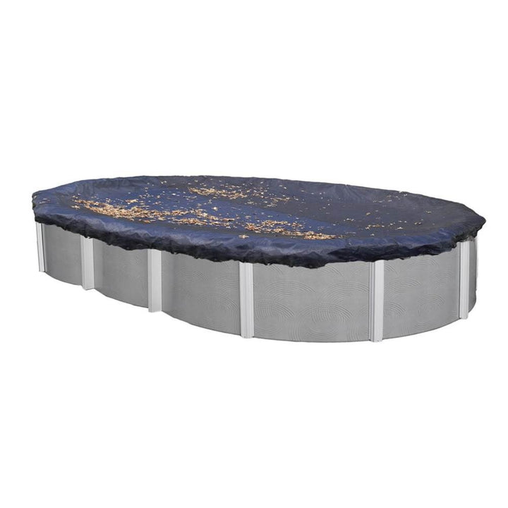 16x25 Blue Winter Oval Above Ground Swimming Pool Cover - Open Box - VMInnovations