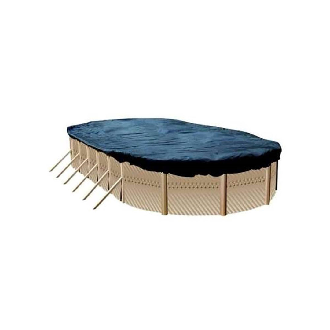 16x25 Blue Winter Oval Above Ground Swimming Pool Cover - Open Box - VMInnovations