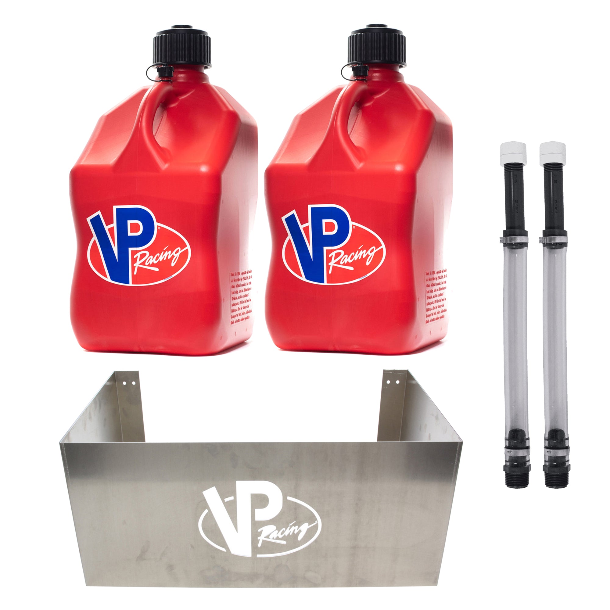 VP Racing Jug Storage Rack w/2 Sets of 14" Hose Kit & 2 Sets of Utility Jug