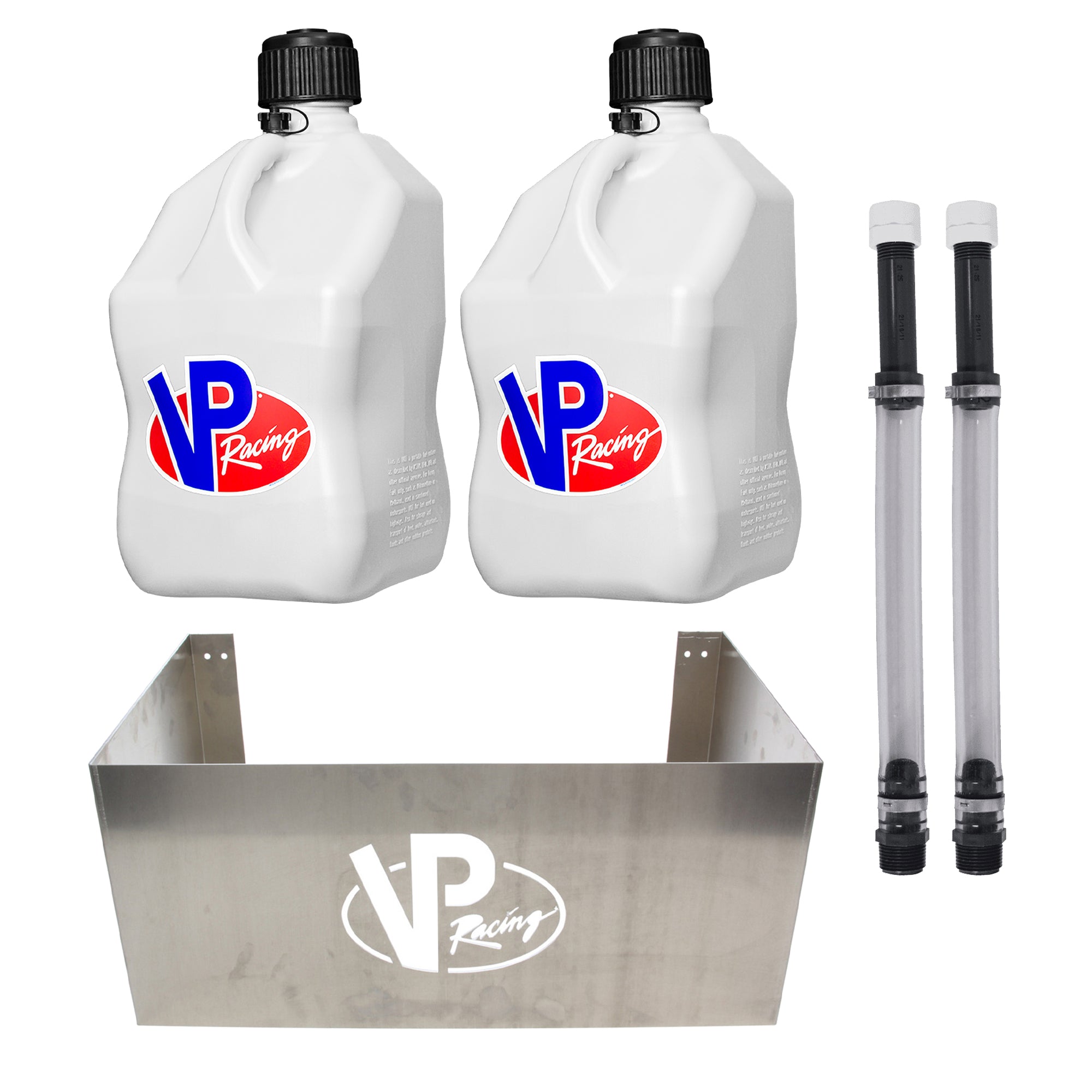 VP Racing Jug Storage Rack w/2 Sets of 14" Hose Kit & 2 Sets of Utility Jug