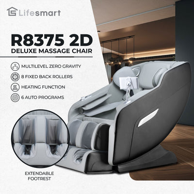 Lifesmart 2D Deluxe Full Body Massage Multilevel Zero-Gravity Lounger, (2 Pack) - VMInnovations