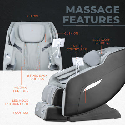 Lifesmart 2D Deluxe Full Body Massage Multilevel Zero-Gravity Lounger, (2 Pack) - VMInnovations
