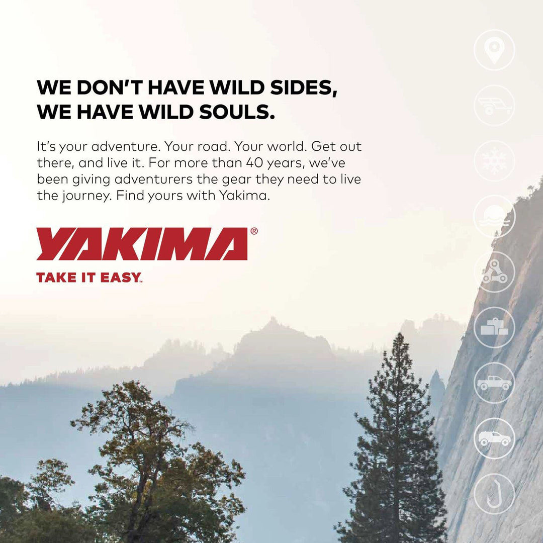 Yakima 6 Ski or 4 Snowboard Universal Mount Travel Roof Rack, Black (Used)